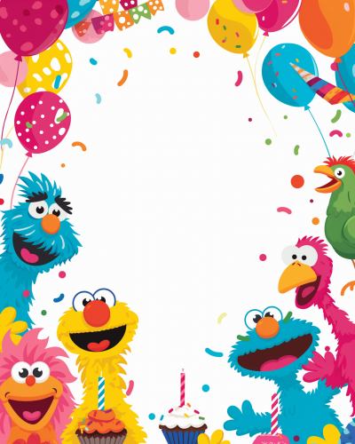 Colorful Sesame Street