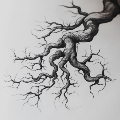Intricate Roots Tattoo Design