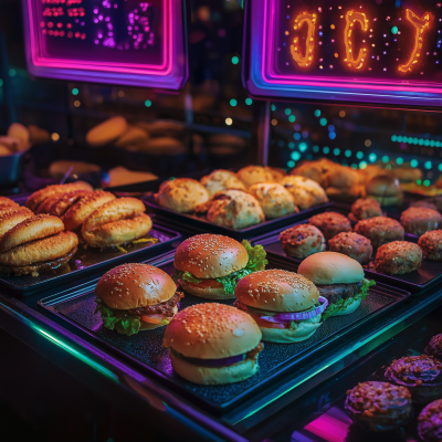 Neon Buffet Delight