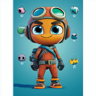 Happy Gaming Character