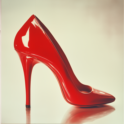 Elegant Red High Heel