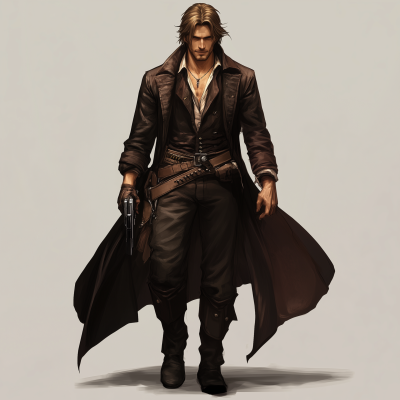 Futuristic Smuggler Character