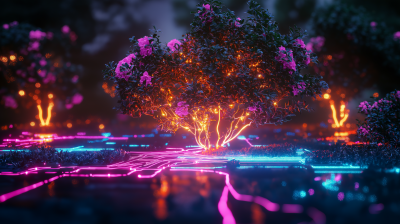 Neon Nature Transcendence