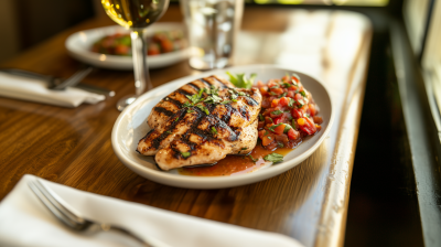 Grilled Chicken with Caponata
