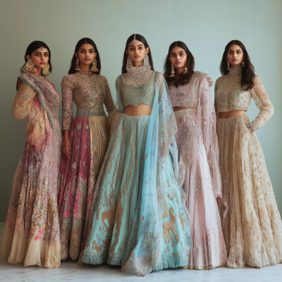 Pastel Indian Dresses