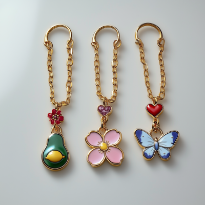 Colorful Enamel Keychains