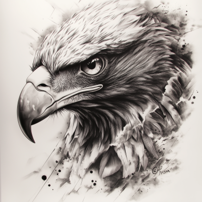 Eagle Head in Semi-Realism