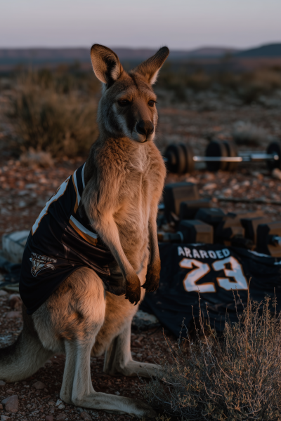 Muscular Kangaroo in the Outback