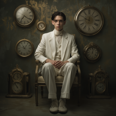 Surreal Portrait of a Young Man