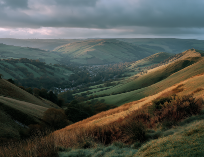 Rolling Hills and Village View