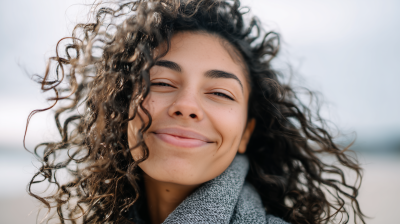 Smiling Person Outdoors