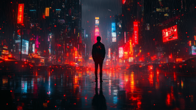 Rainy Cityscape