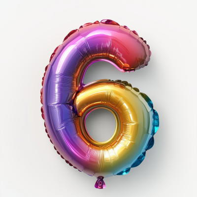 Number 6 Balloon