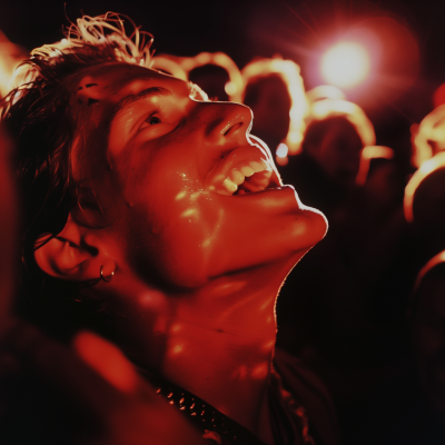 Rave Face Closeup