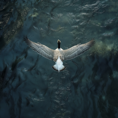 Goose in Flight