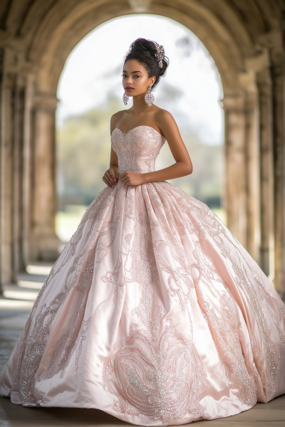 Elegant Pink Ballgown