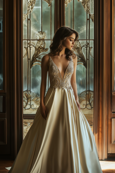 Elegant Satin Gown