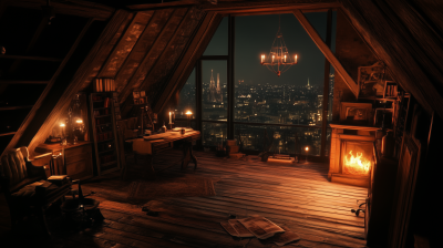 Dark Attic Room