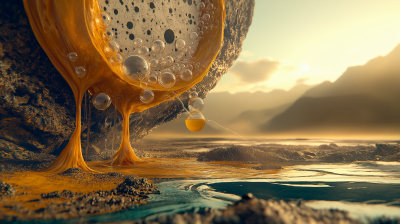 Liquid Creature on Alien Planet