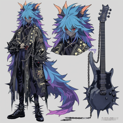 Rocker with Antlers