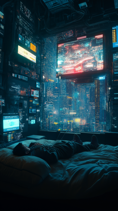 Cinematic Cyberpunk Room