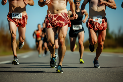 Runners in Unique Attire