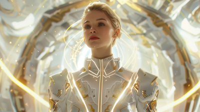 Futuristic AI Woman