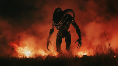 Giant Muscular Xenomorph