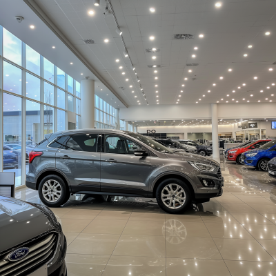 Parked Kuga in Showroom