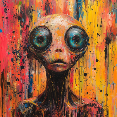 Surreal Psychedelic Alien