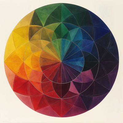 Geometric Color Wheel